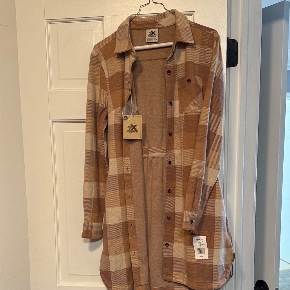ZeroXposur Tan Checkered Shirt